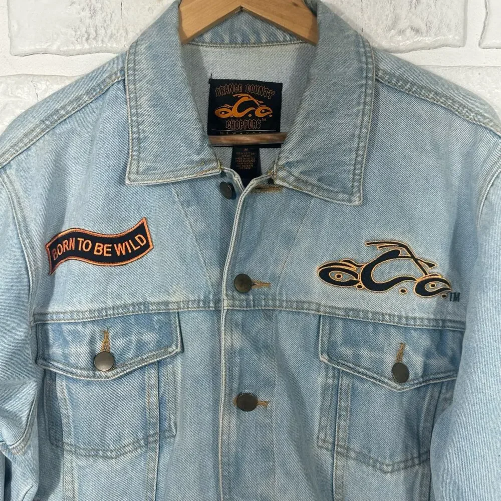 Orange County Choppers Denim Jacket Size Medium - Picture 6 of 8